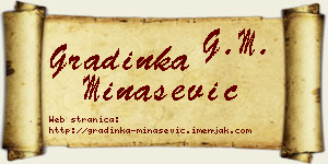 Gradinka Minašević vizit kartica
